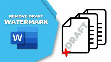 How To Remove Draft Watermark In Microsoft Word Youtube