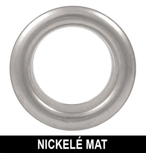 Oeillets Laiton Finition Nickel Mat Pour Presse Oeillet 25 Mm Pour Rideau