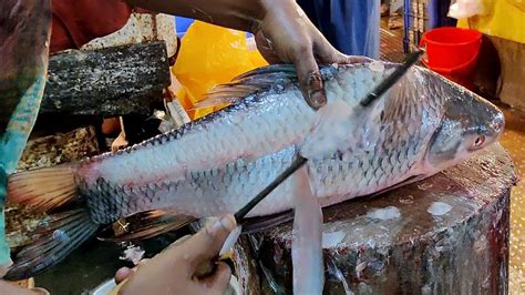 Amazing Giant Rohu Fish Cutting Just 2 Minute By Expert Fish Cutter