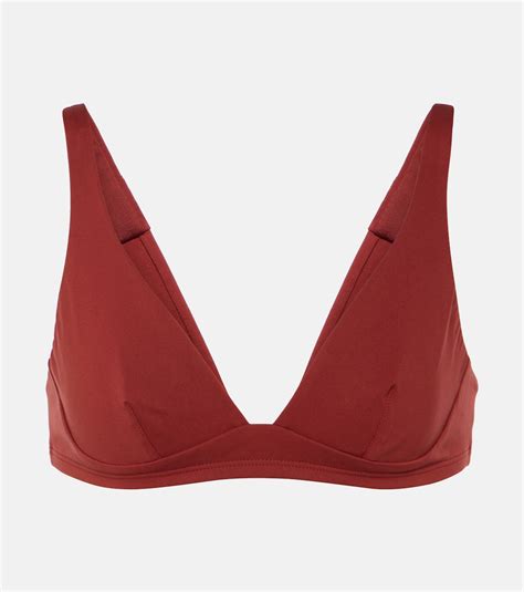 Marine Bikini Top In Red Loro Piana Mytheresa