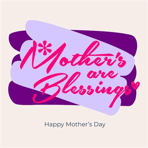 Premium Vector Happy Mothers Day Greeting Card Vector Illustration