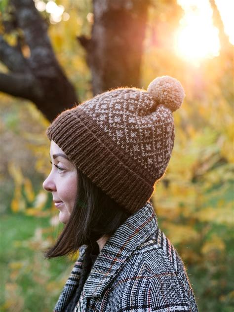 Knitting Pattern Knit Wool Warm Hat Colorwork Hand Knit | Etsy