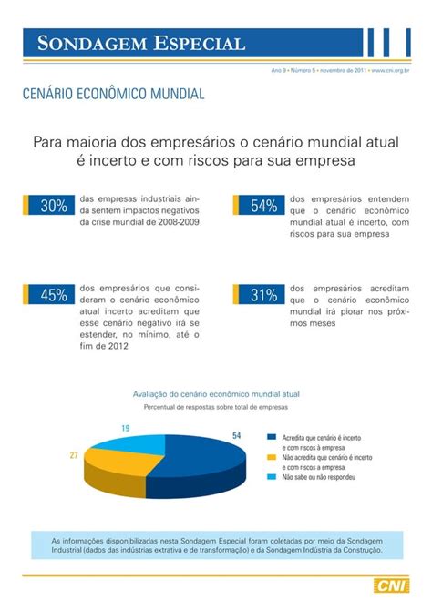 Sondagem Especial Cen Rio Econ Mico Mundial Pdf