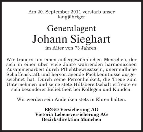 Traueranzeigen Von Johann Sieghart Trauer Merkur De