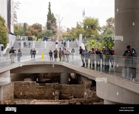 Athens Greece February 26 2017 The Entrance Of The Acropolis