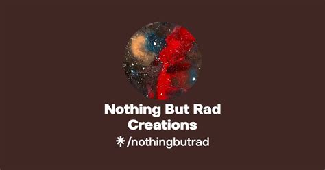 Nothing But Rad Creations Instagram Facebook TikTok Linktree