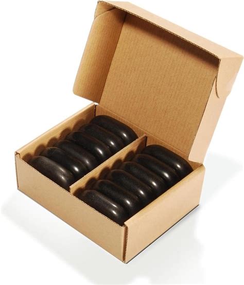 Ovular Basalt Hot Stone Massagestenen 64 Cm X 46 Cm X 18 Cm America Brand Bol