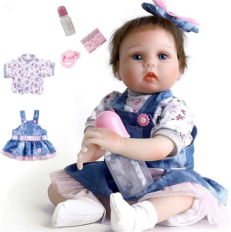 Ziyiui Reborn Dolls Inch Cm Realistic Handmade Soft Silicone