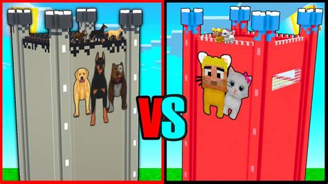 Kedİ Efekan Çetesİ Kule Vs KÖpek Çetesİ Kule😱 Minecraft Youtube