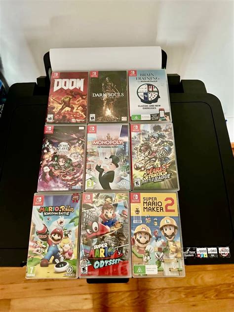 Nintendo Switch Game Doom Dark Souls Brain Training Demon Slayer