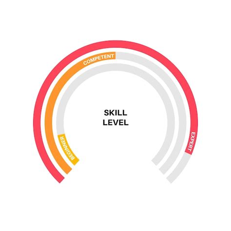 Diagrama De Nivel De Habilidad Vector Premium