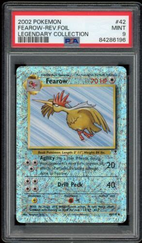 Fearow 2002 Pokemon Legendary Collection Reverse Holo Foil 42 PSA 9