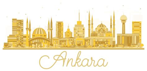 Istanbul Turkey City Skyline Silhouette Royalty Free Vector