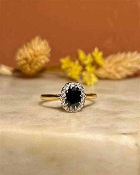 Bague Marguerite Saphir Diamants Jane Elliade