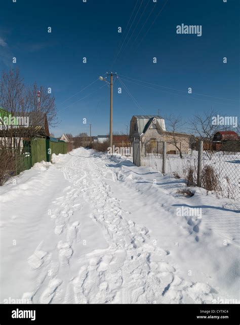 winter countryside russia village Stock Photo - Alamy