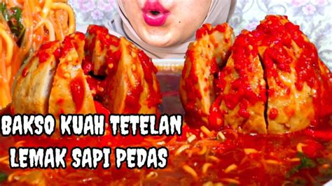 AUTO JONTORASMR BAKSO RUDAL ISI TETELAN DAN LEMAK SAPI KUAH PEDAS