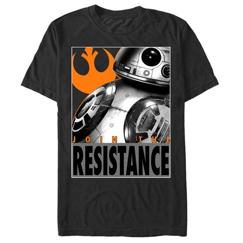 Mens Star Wars The Force Awakens Bb 8 Resistance T Shirt Graphic