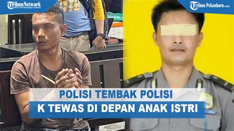 Polisi Tembak Polisi Di Lampung Aipda Ahmad Karnain Tersungkur Di