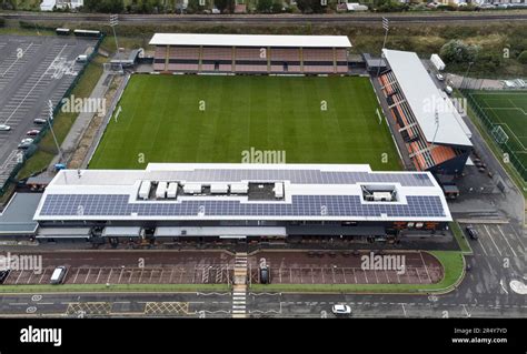 Aerial view of the Hive Stadium, home of Barnet FC Stock Photo - Alamy