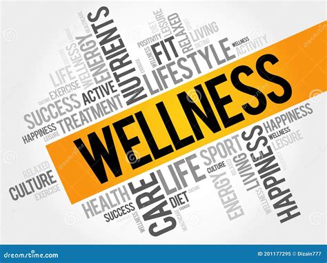 Wellness Word Cloud Fitness Stock Illustration Illustration Of Body