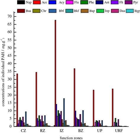 Concentrations Of Individual Pah In Different Function Zones Download Scientific Diagram