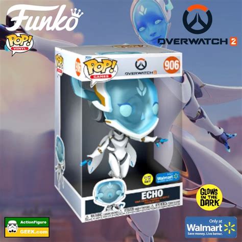 Overwatch Echo Inch Jumbo Funko Pop Gitd Walmart Ex