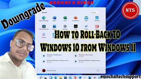 How To Rollback To Windows From Windows Downgrade Windows To