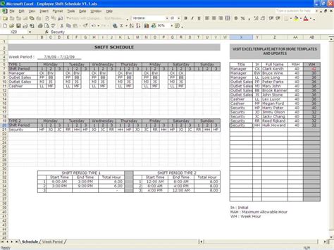 Excel Spreadsheet Template Scheduling — db-excel.com