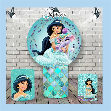 Kit Painel De Festa E Capas Cilindro Jasmine Elo