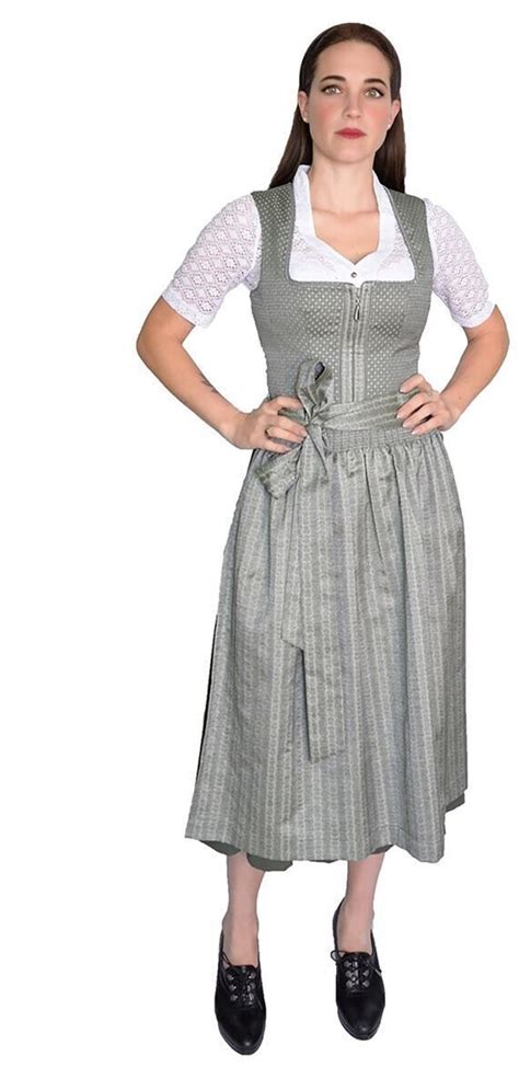 Country Line Olivia Midi Dirndl grün grau ab 199 95 Preisvergleich