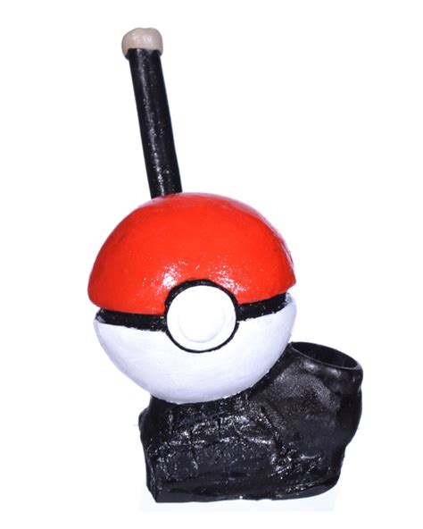 6 Character Wooden Pipes Pokeball Smokeday