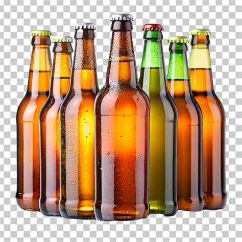 Garrafa De Cerveja Isolada Sobre Um Fundo Transparente Psd Premium