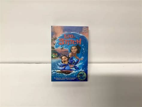 Disney Stitch Vhs Pin Set Lilo Stitch Limited Release New With Card