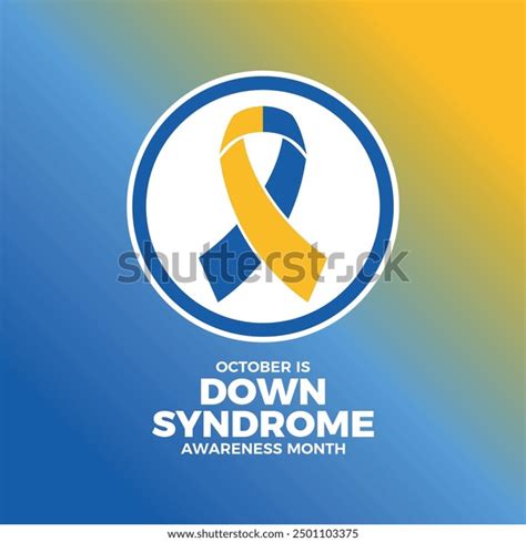 October Down Syndrome Awareness Month Poster Stock Vector (Royalty Free ...