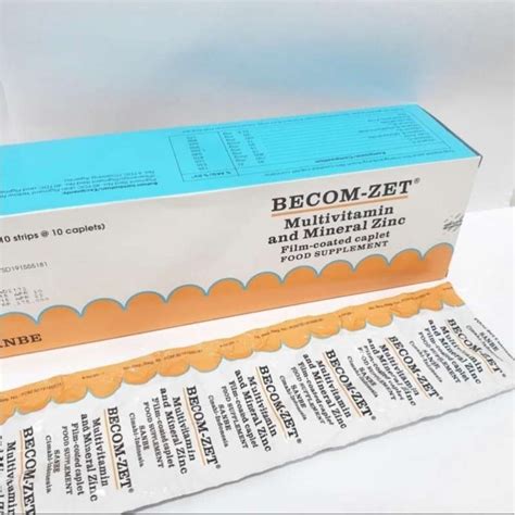 Jual Becomzet Box Isi Tablet Becom Zet Becom Zet Multivitamin