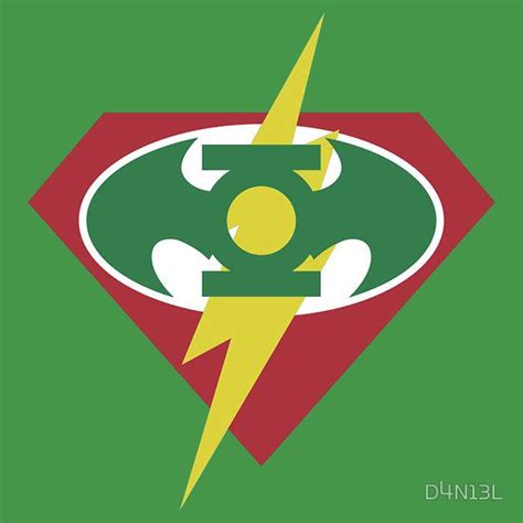 Supermanbatmanflashgreen Lantern Logo Mashup Pop Cultural Designs