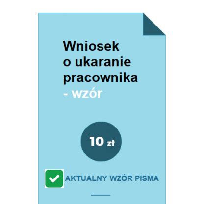 Wniosek O Ukaranie Pracownika Wz R Pobierz