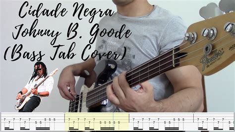 Cidade Negra Johnny B Goode Bass Tab Cover Youtube