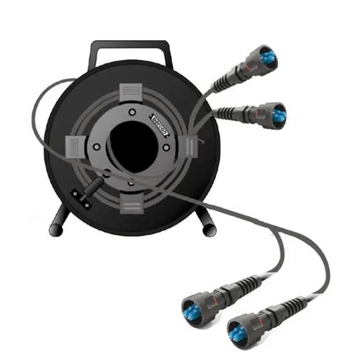 500 Meter Portable Field Deployable Tactical Fiber Optic Cable Reel Tactical Fiber Optic Cable