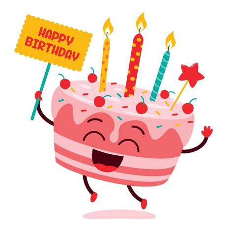 Illustration Of A Birthday Cake 13474358 Vector Art At Vecteezy