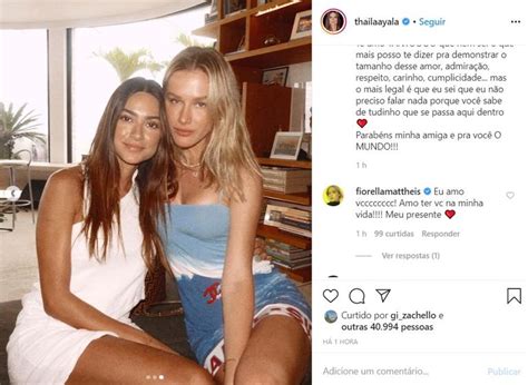 Thaila Ayala Posa Coladinha Fiorella Mattheis E Faz Homenagem Linda