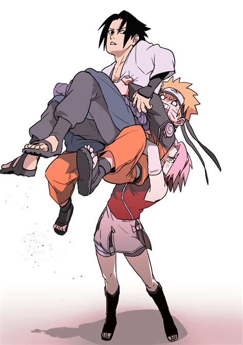 Haruno Sakura Uzumaki Naruto And Uchiha Sasuke Naruto And 1 More Drawn By Omamehnbnrt