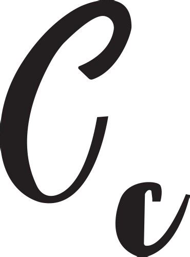 Cursive Font Letter C Vector Images (73)