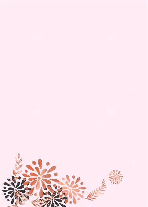 Golden Flower Pink Background Wallpaper Image For Free Download - Pngtree