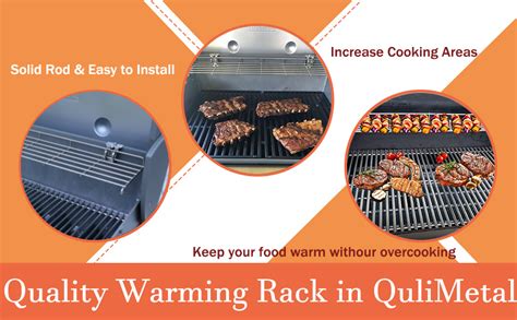 Qulimetal Stainless Steel Grill Warming Rack For Weber Genesis Ii