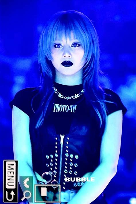 Xg Hinata In 2024 Blue Hair Hinata Kpop Outfits