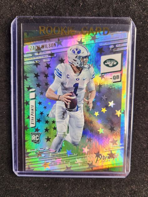 Panini Prestige Xtra Points Zach Wilson Rc Astral Stars Parallel