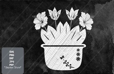 Flower Vase Svg Graphic By Shaden Store Creative Fabrica