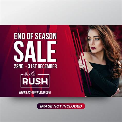 End Of Season Sale Banner Template Premium Vector Fashion Sale Banner