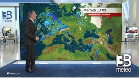 Previsioni meteo video di martedì 12 dicembre sull Italia 3B Meteo